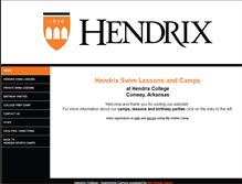 Tablet Screenshot of hendrixswimcamps.com